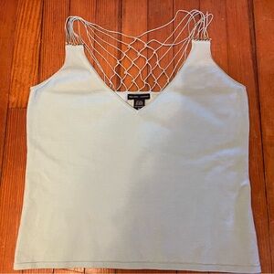 NWT New York & Company Soft Blue Knit Top
